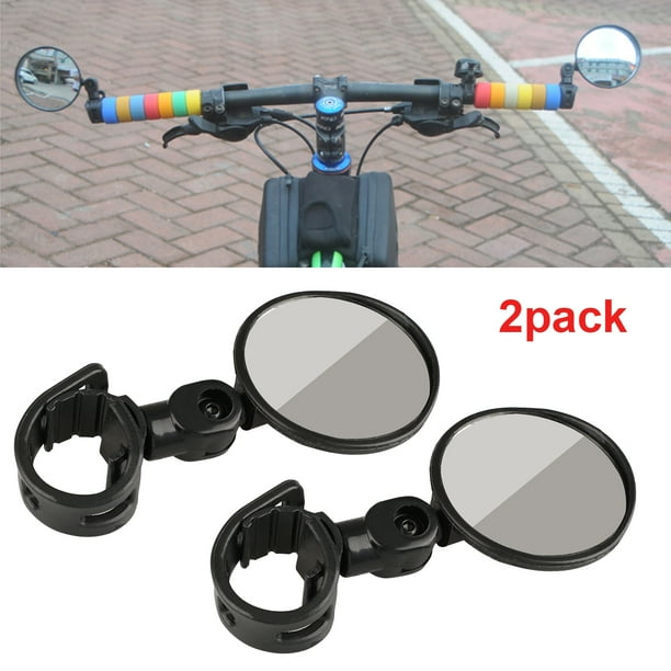 2Pcs 360° Rotate Adjustable Handlebar Rearview Mirror For Bike Bicycle Cycl RC